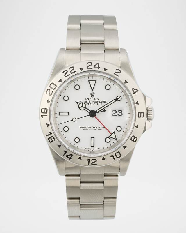 Rolex Stainless Steel Explorer II 40mm Vintage 1996 Watch